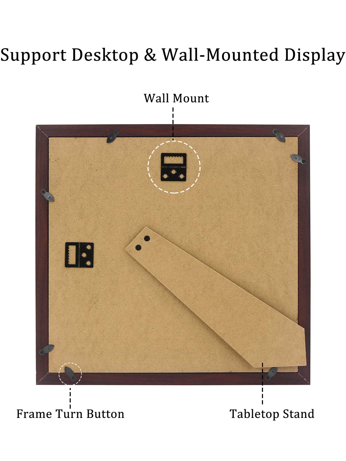8*10 Wooden Picture Frame with Tassel Holder - 7 Colors Available