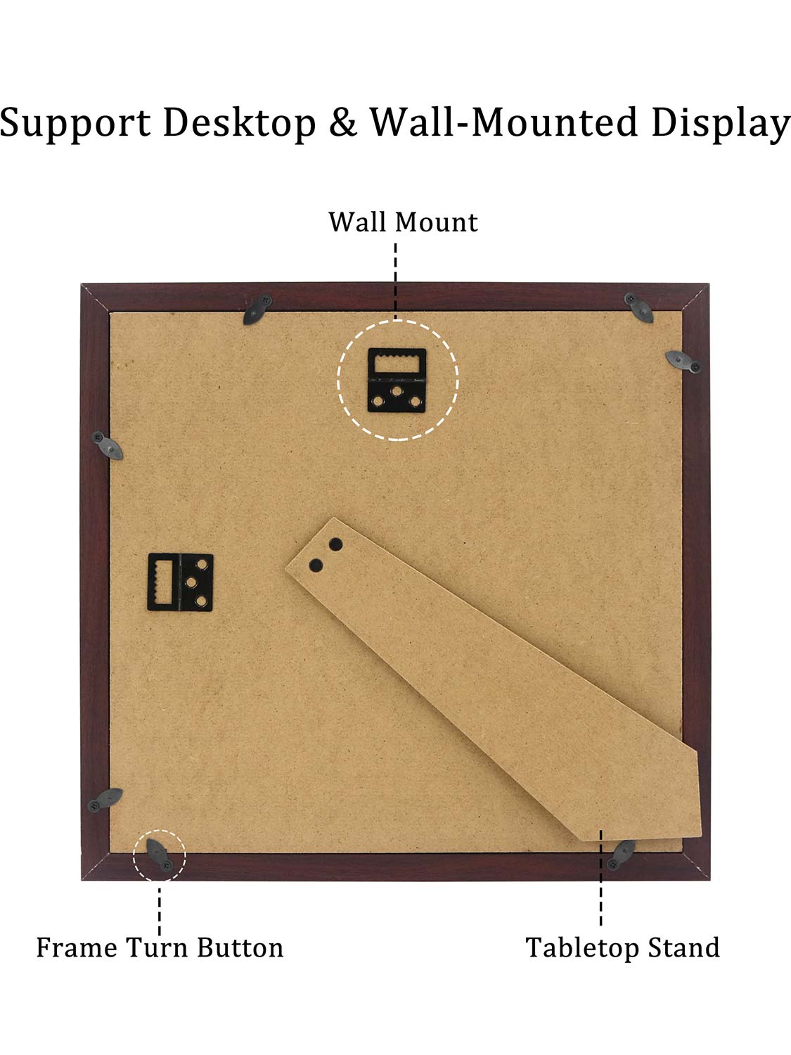 8*10 Wooden Picture Frame with Tassel Holder - 7 Colors Available
