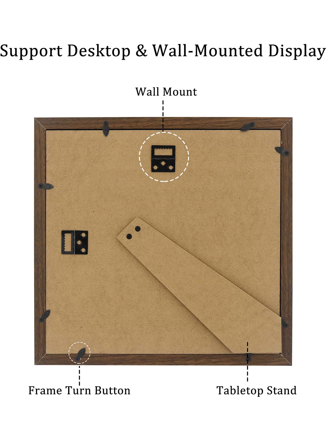 8*10 Wooden Picture Frame with Tassel Holder - 7 Colors Available
