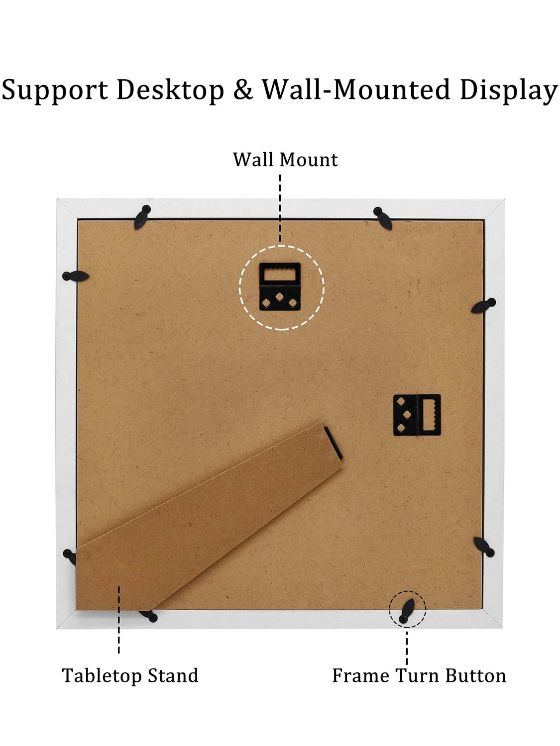 8*10 Wooden Picture Frame with Tassel Holder - 3 Colors Available