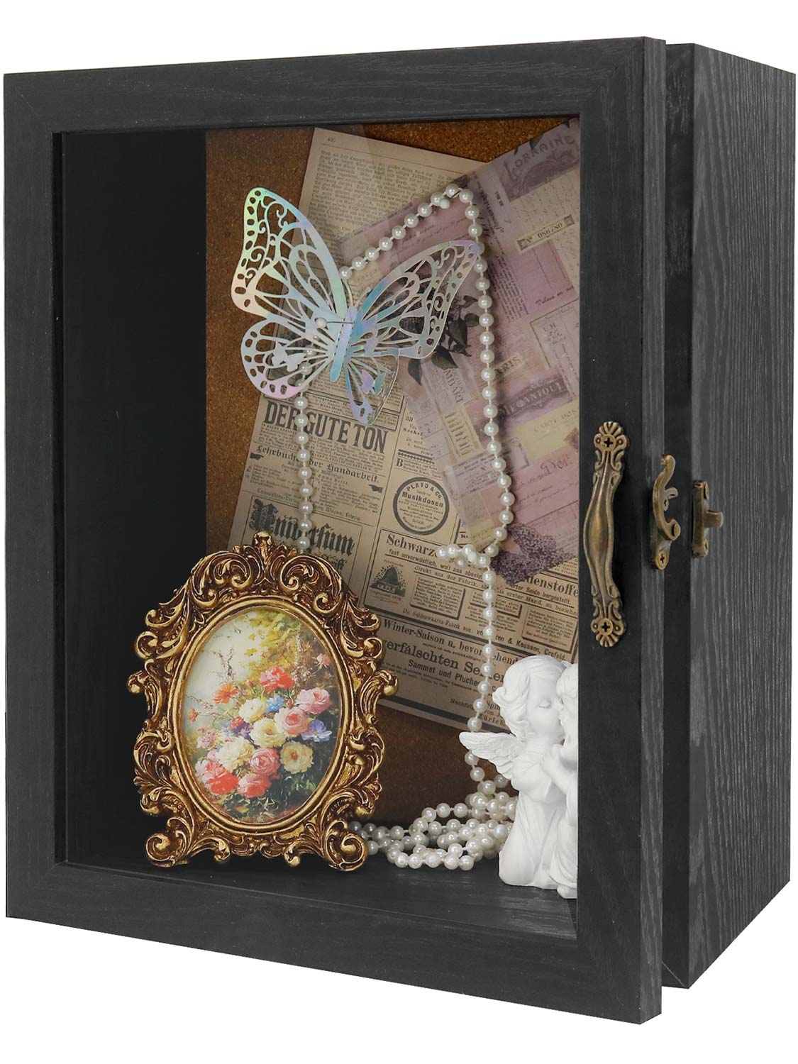 Shadow Box Frame with Real Glass 5 Inches Depth for Collection - Various Colors & Sizes Available