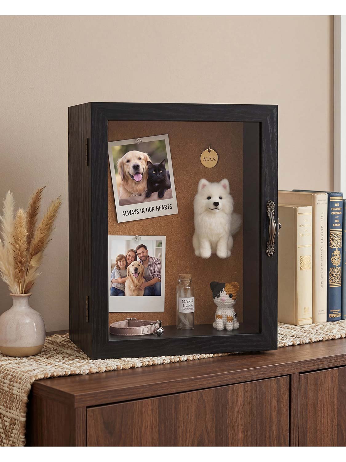 Shadow Box Frame with Real Glass 5 Inches Depth for Collection - Various Colors & Sizes Available