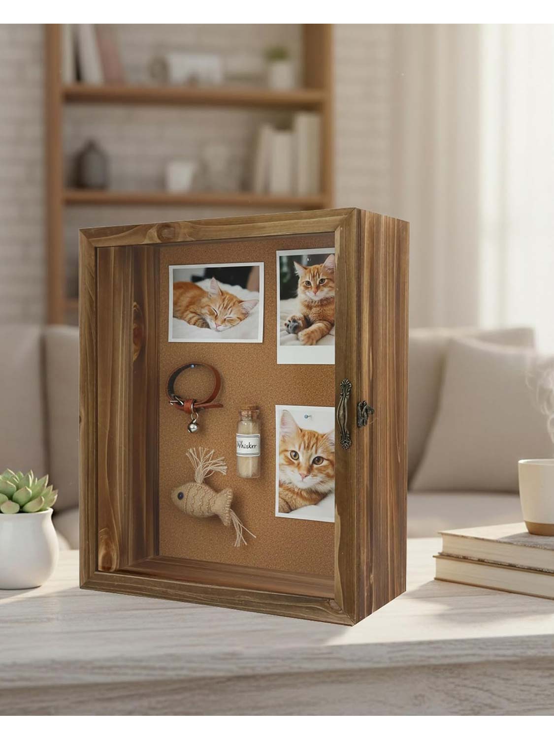 11*14 Shadow Box Frame with Real Glass 5 Inches Depth for Collection - 2 Colors Available