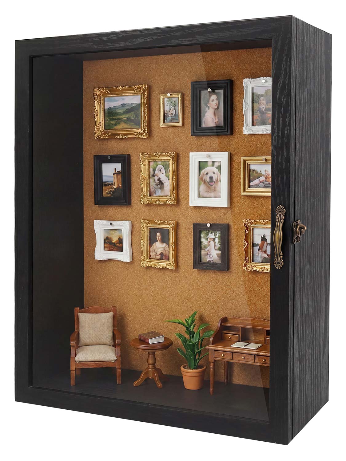 Shadow Box Frame with Real Glass 5 Inches Depth for Collection - Various Colors & Sizes Available
