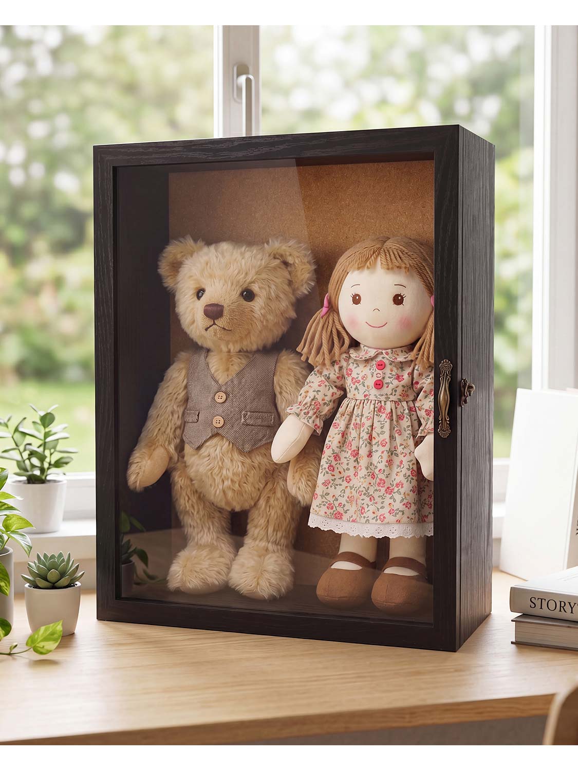 Shadow Box Frame with Real Glass 5 Inches Depth for Collection - Various Colors & Sizes Available