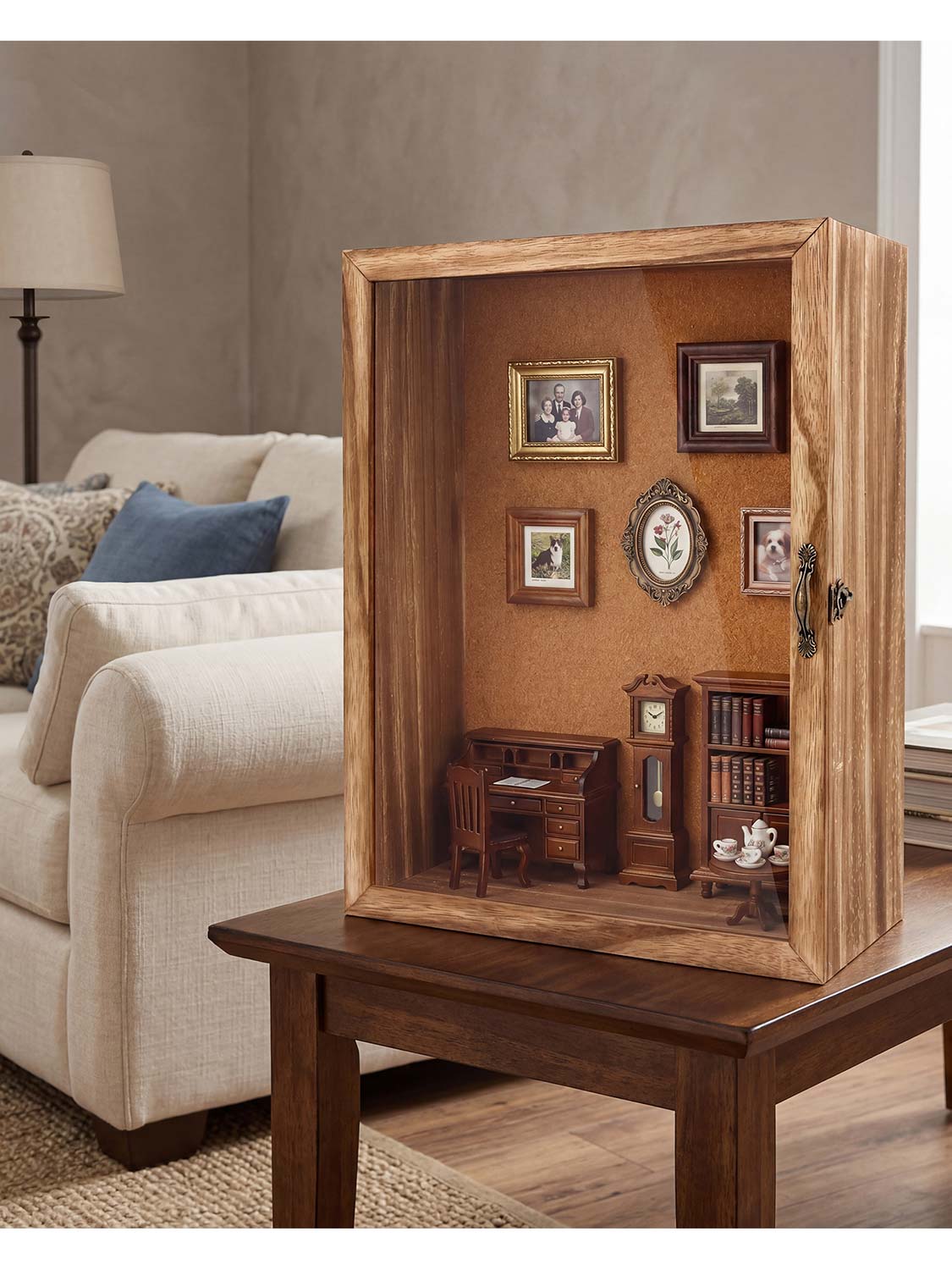 Shadow Box Frame with Real Glass 5 Inches Depth for Collection - Various Colors & Sizes Available