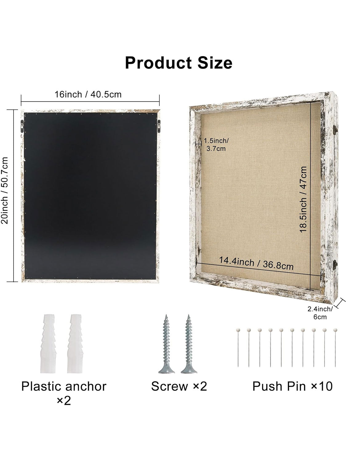 Shadow Box Frame Real Glass Window Door with Hinge - Various Colors & Sizes Available