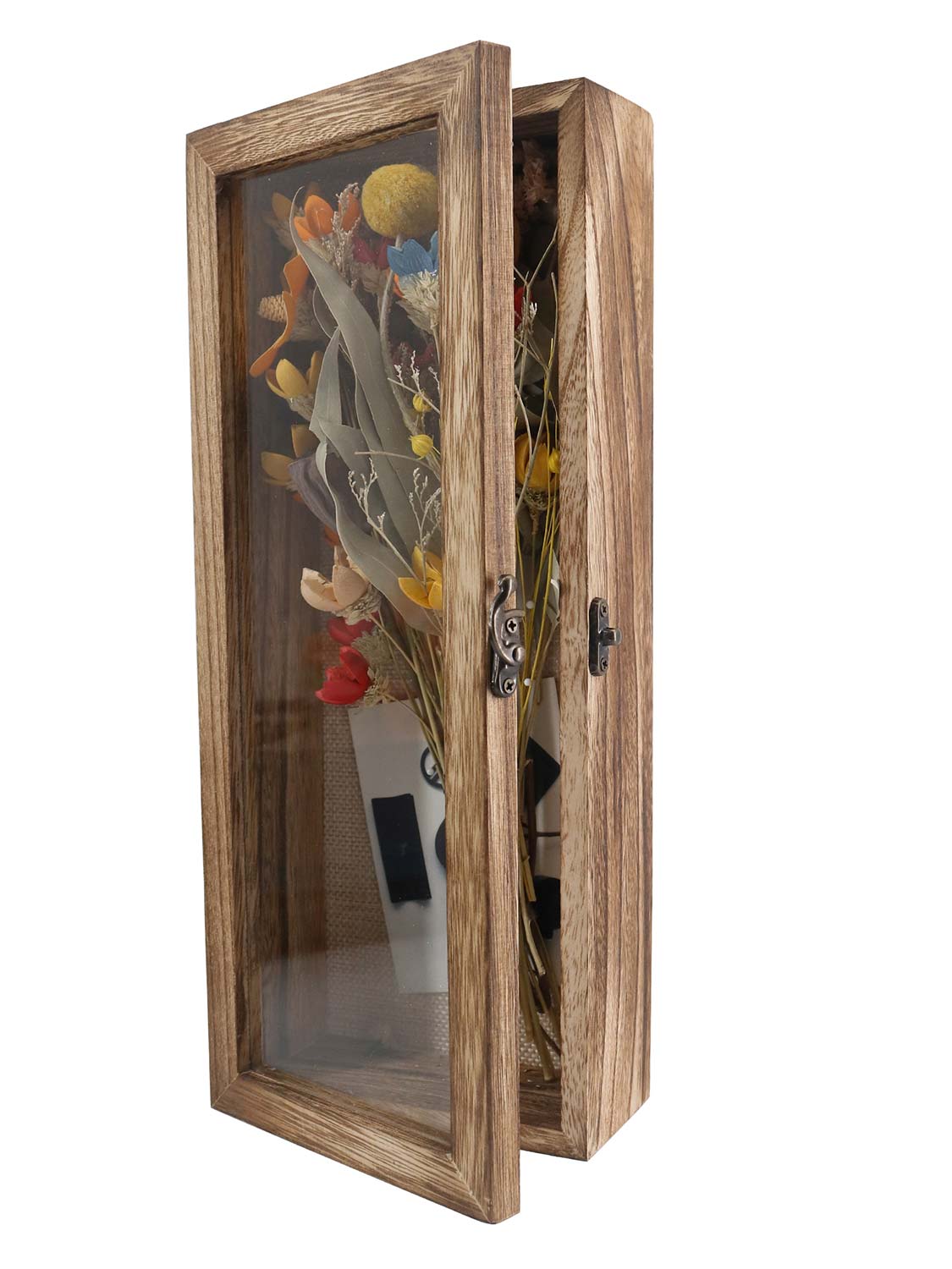 Shadow Box Frame Real Glass Window Door with Hinge - Various Colors & Sizes Available