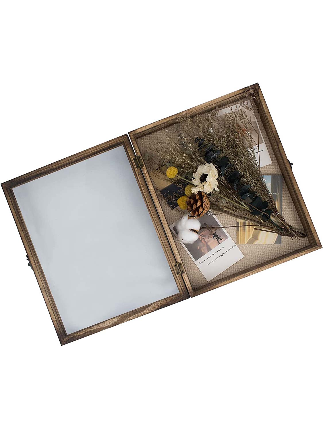 Shadow Box Frame Real Glass Window Door with Hinge - Various Colors & Sizes Available