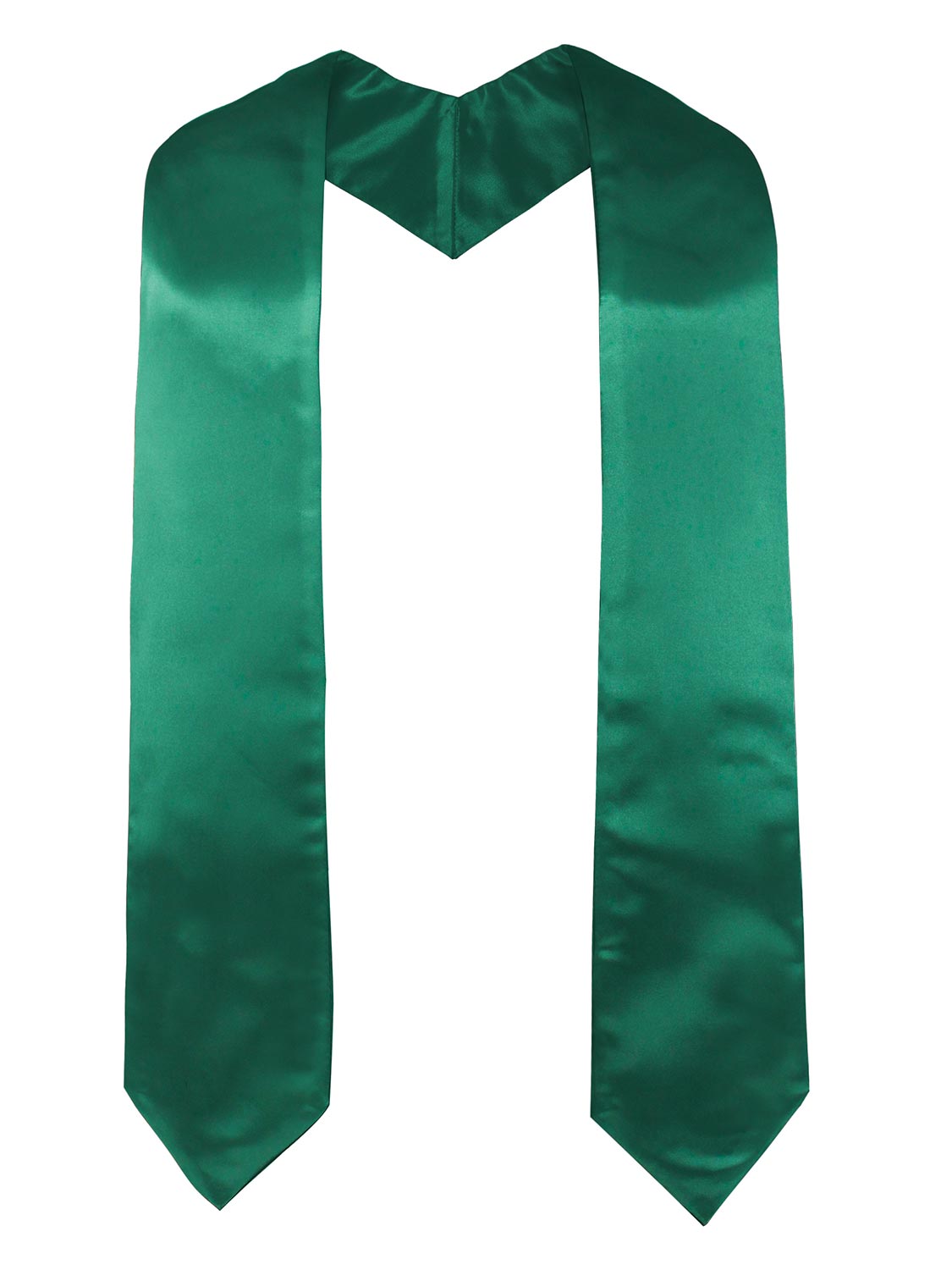 Unisex Solid Colored Graduate Choir Stole 60/72 Total Length for Adults