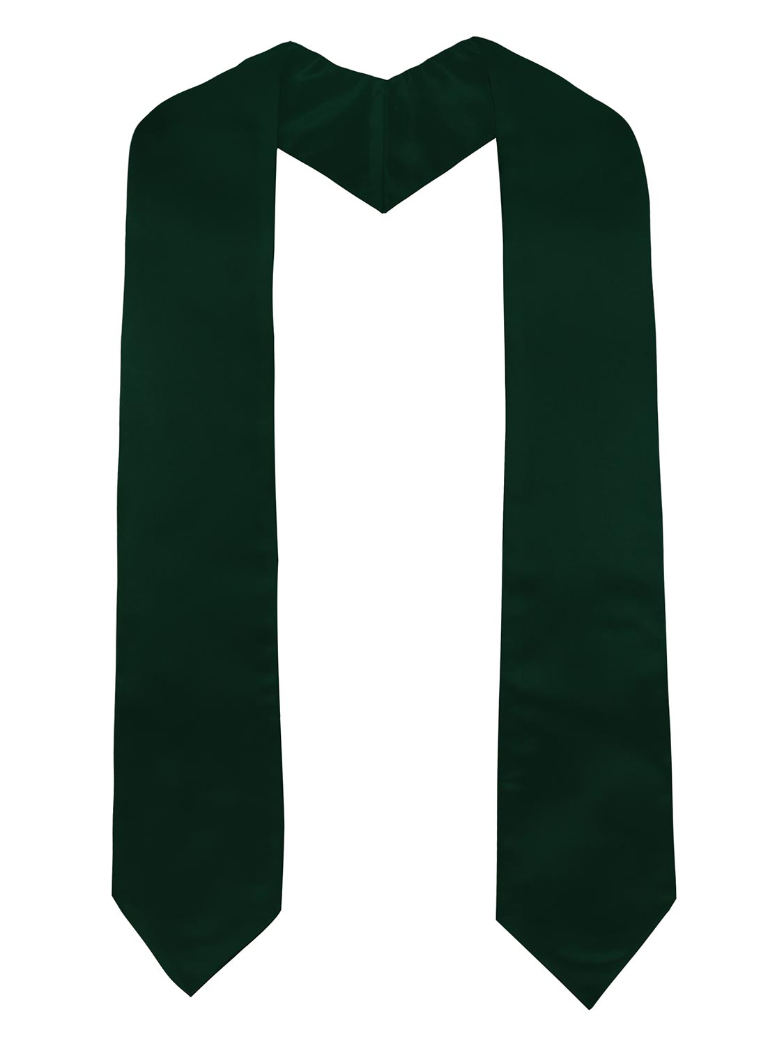 Unisex Solid Colored Graduate Choir Stole 60/72 Total Length for Adults