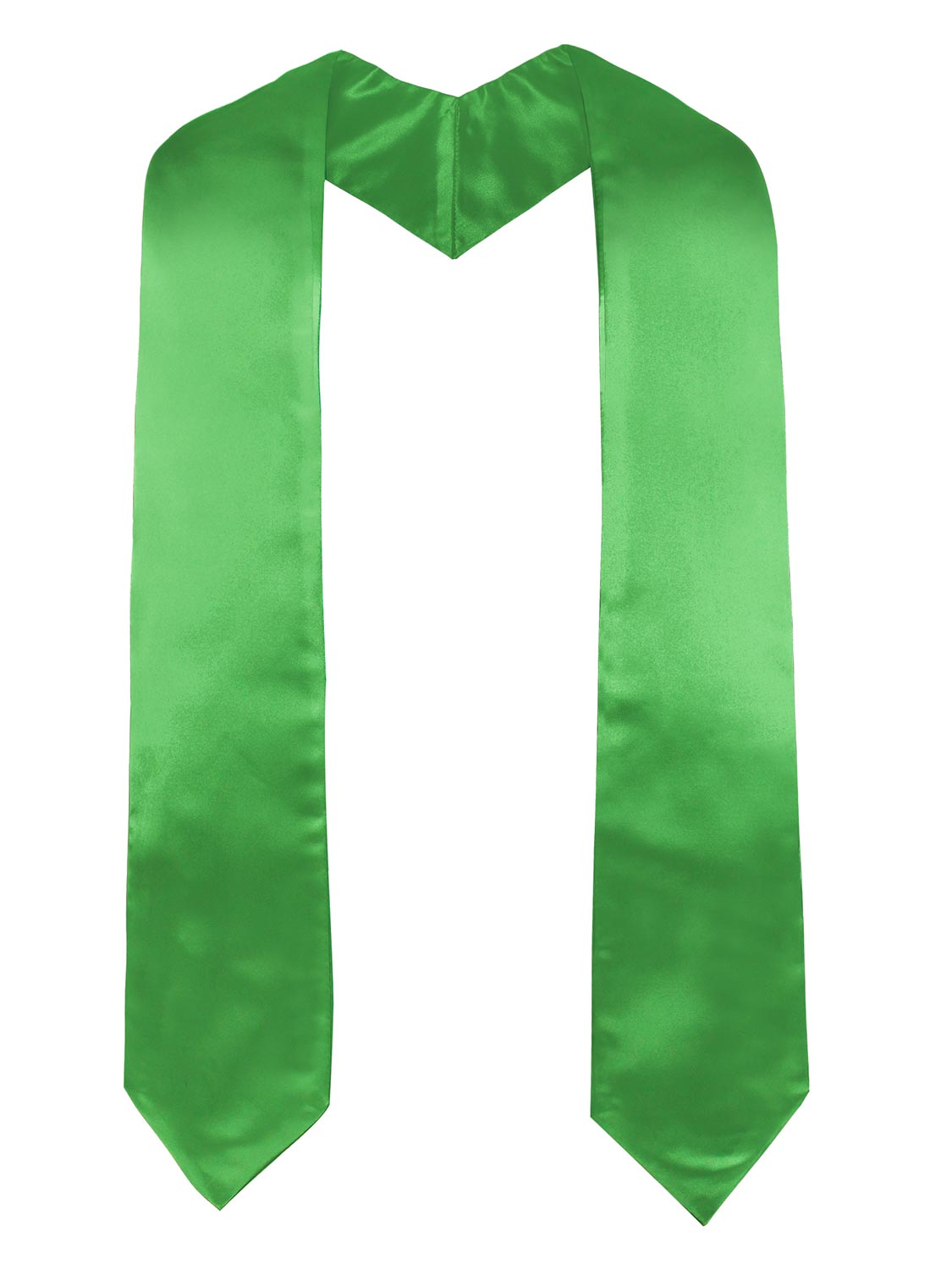 Unisex Solid Colored Graduate Choir Stole 60/72 Total Length for Adults