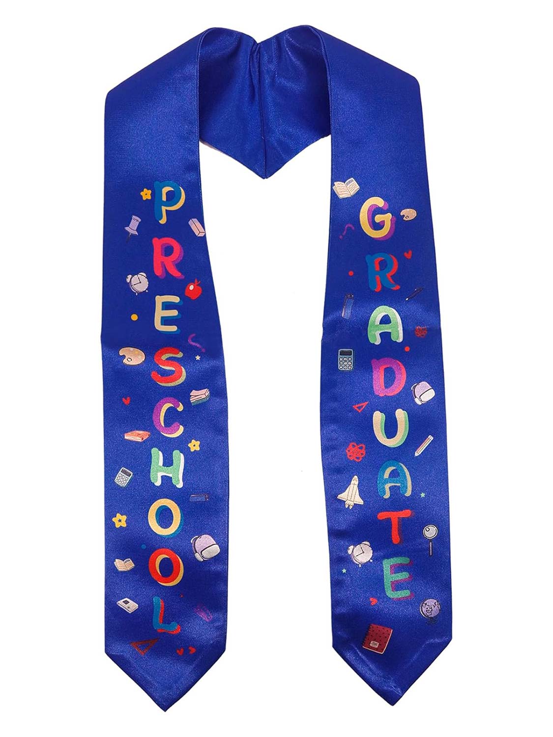 Preschool Graduation Stole Printed Kids Sash - 4 Colors Available