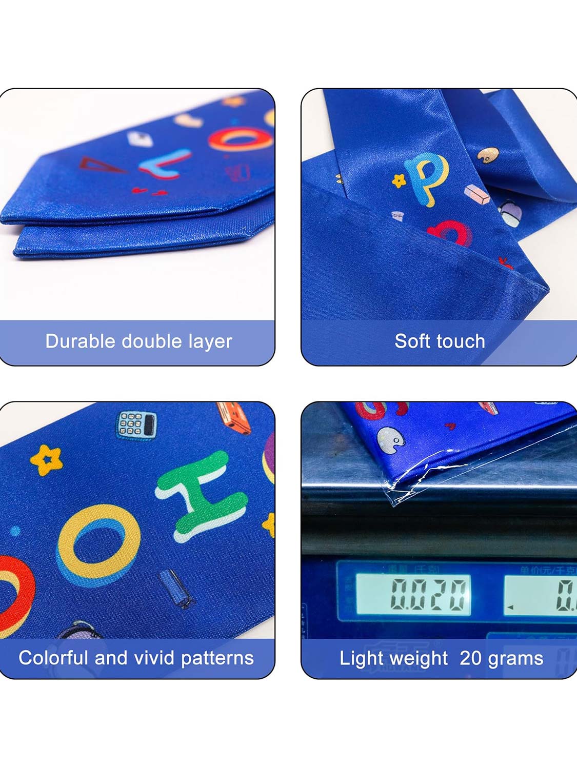 Preschool Graduation Stole Printed Kids Sash - 4 Colors Available