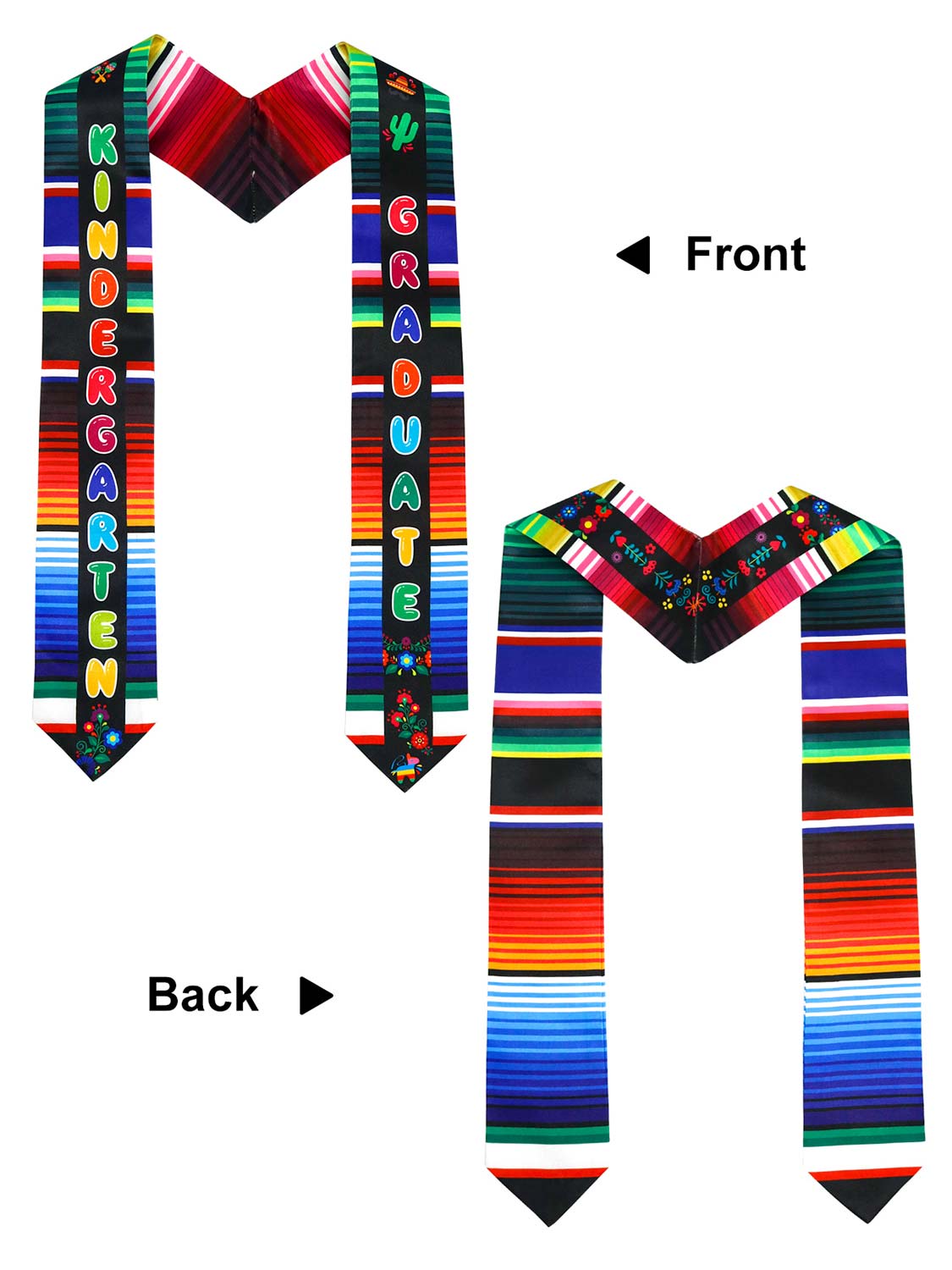 Mexican Preschool Kindergarten Graduation Stole
