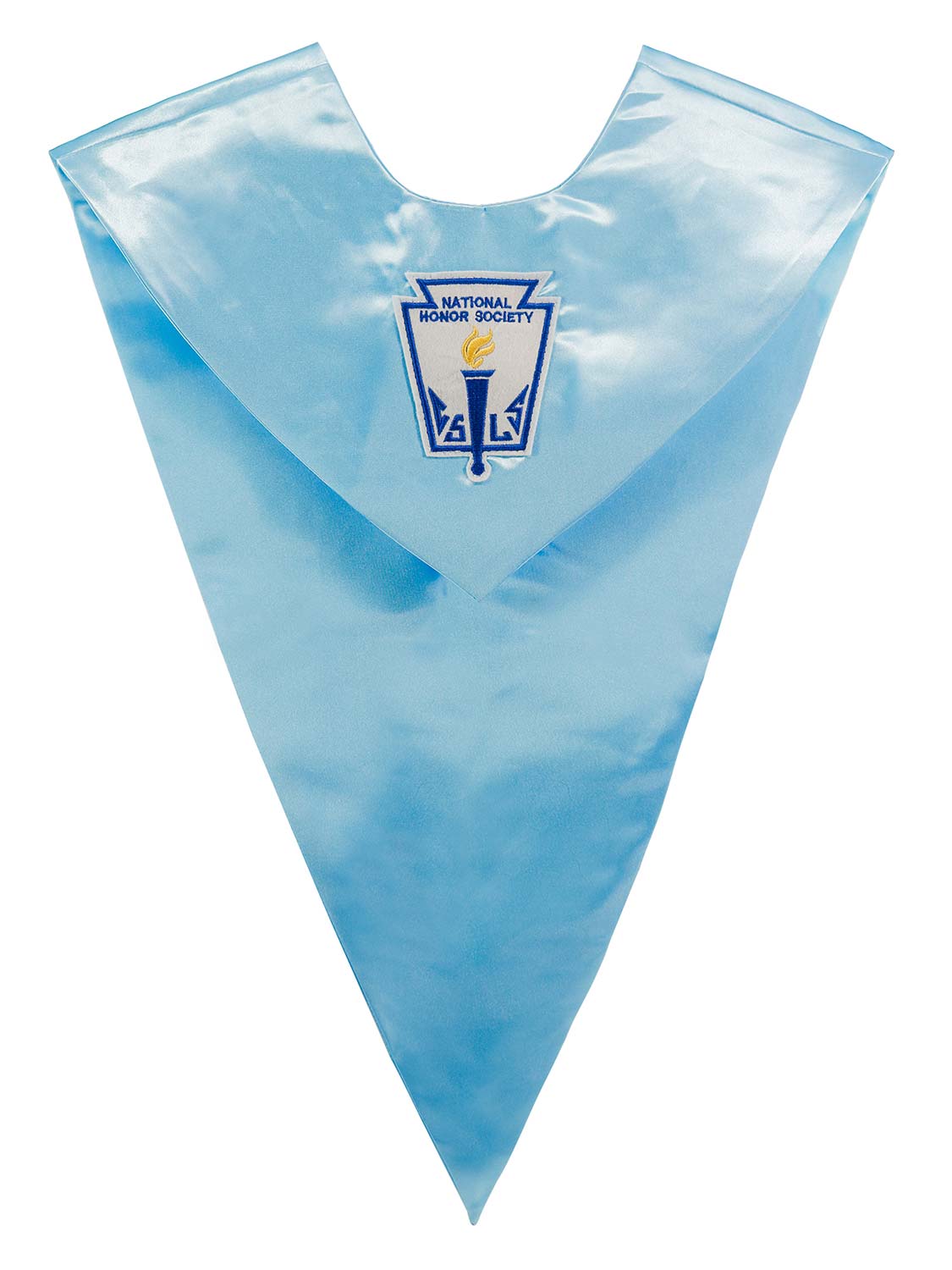 Unisex Adult V-Shaped Graduation Stole With Embroidered NHS Patch