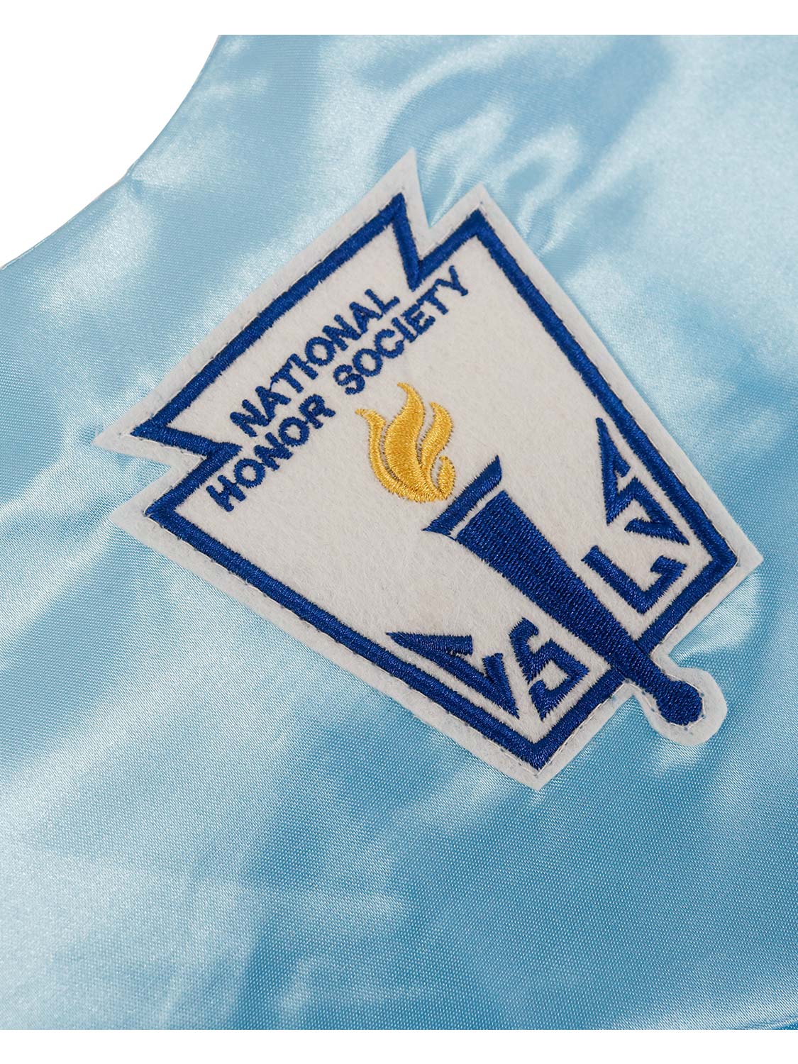 Unisex Adult V-Shaped Graduation Stole With Embroidered NHS Patch