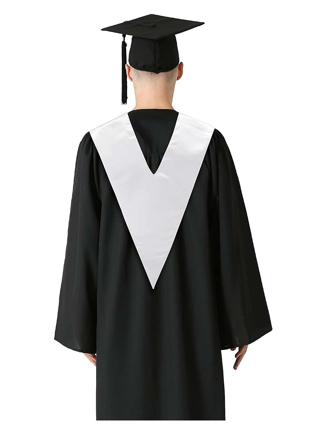 Unisex Adult V-Shaped Graduation Stole With Embroidered NATIONAL HONOR SOCIETY Patch