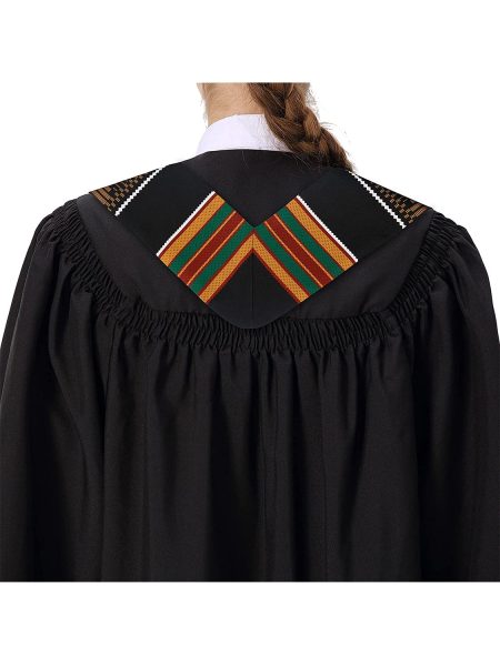 Kente Graduation Sash with Black Tassel - 2 Styles Available