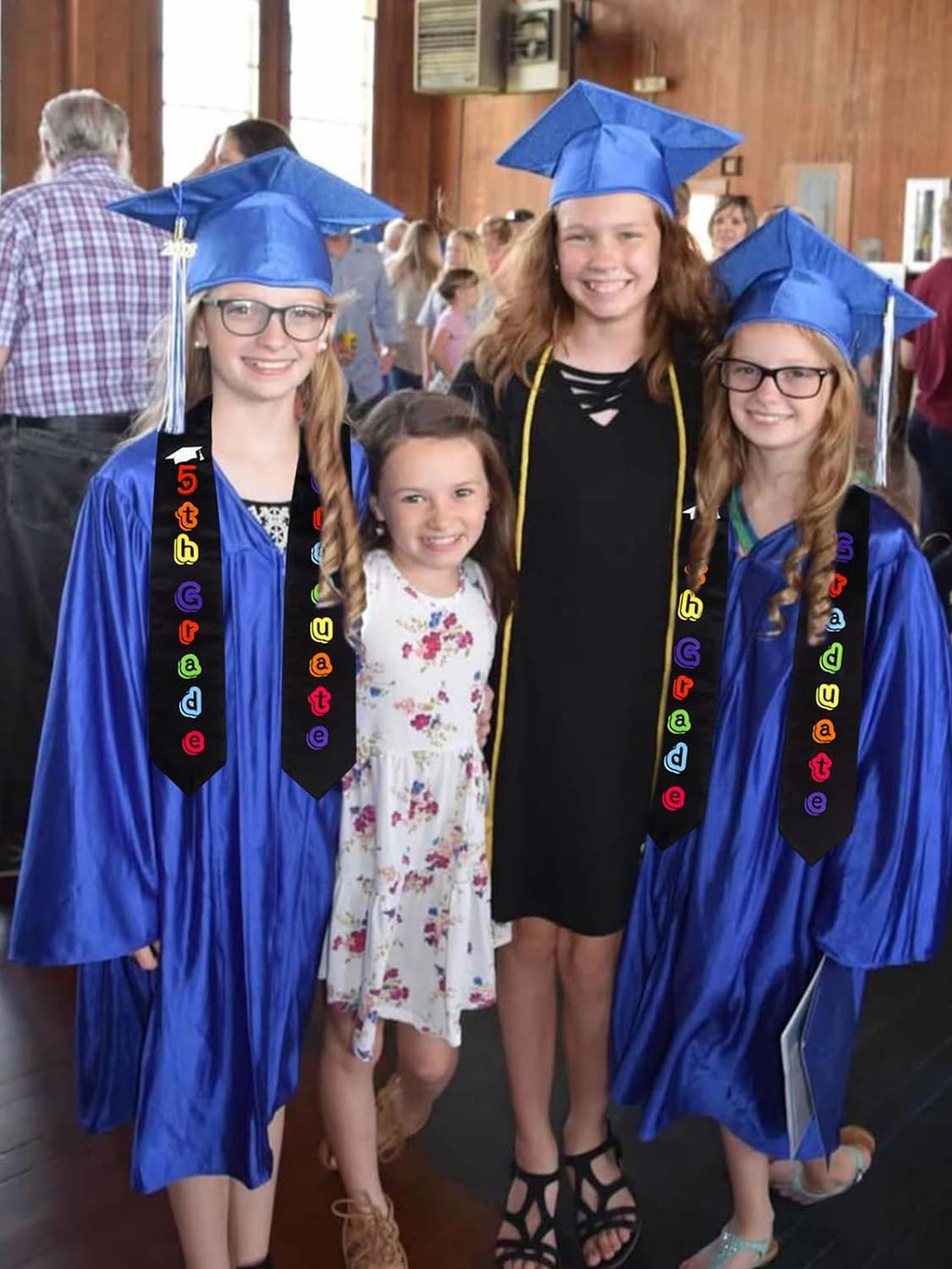 Graduation Stole 50" for 5th Grade Graduates - 3 Colors Available