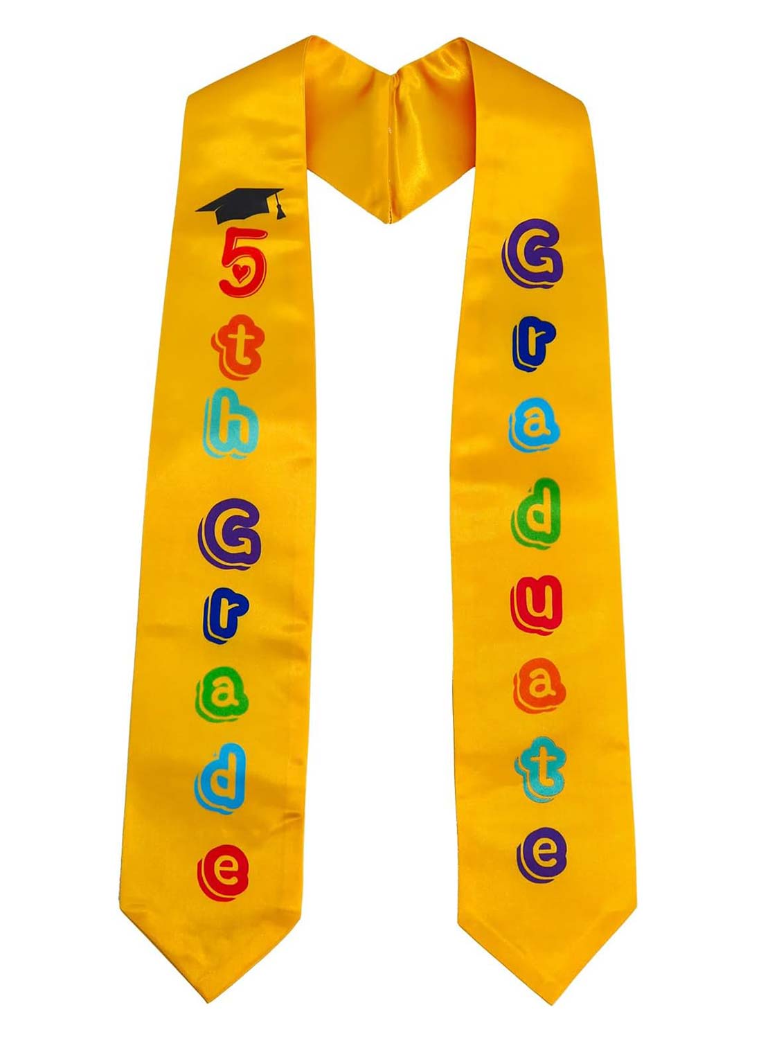 Graduation Stole 50" for 5th Grade Graduates - 3 Colors Available