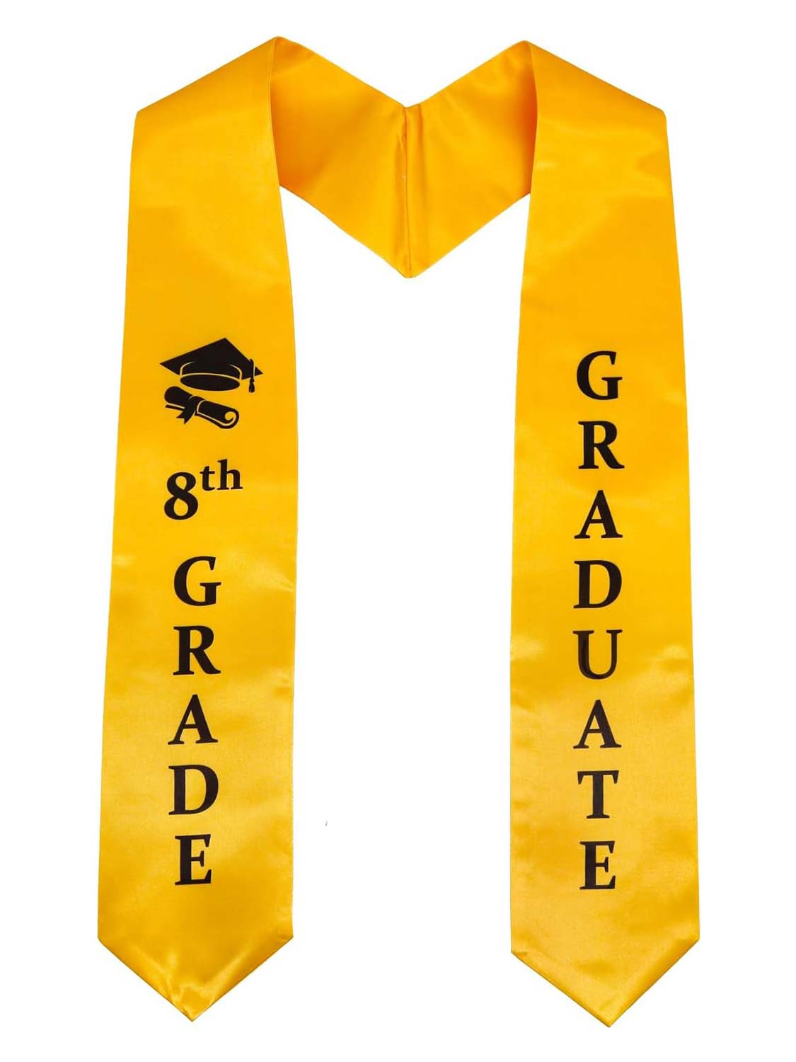 8th Grade Graduation Stole 60" for Middle School Graduation Ceremony- 3 Colors Available