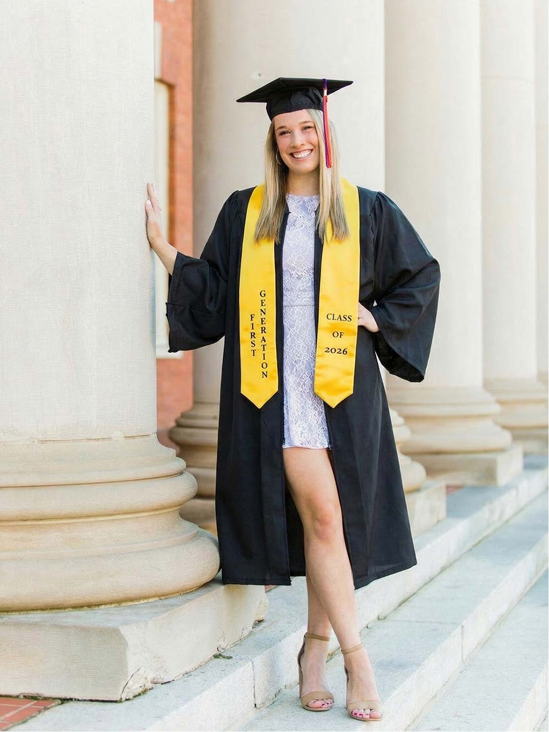 Class of 2026 First Generation Graduation Stole 72" for High School College Graduates - 2 Colors Available
