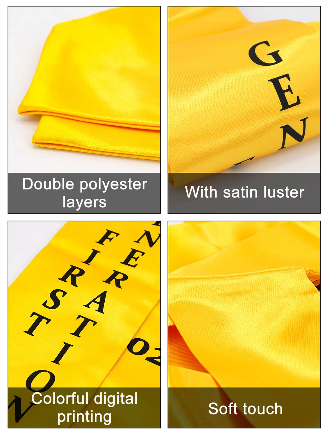 Class of 2026 First Generation Graduation Stole 72" for High School College Graduates - 2 Colors Available