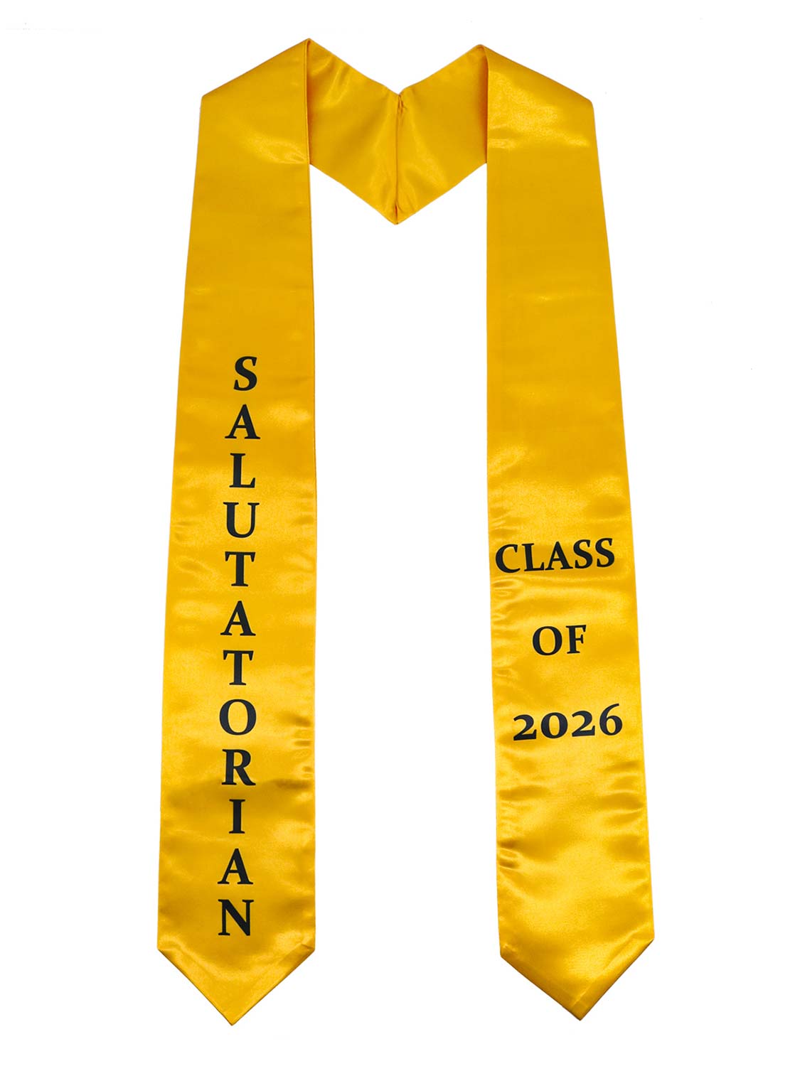 Class of 2026 Printed Valedictorian, Salutatorian & Honor Graduation Stole 72" - 2 Colors Available