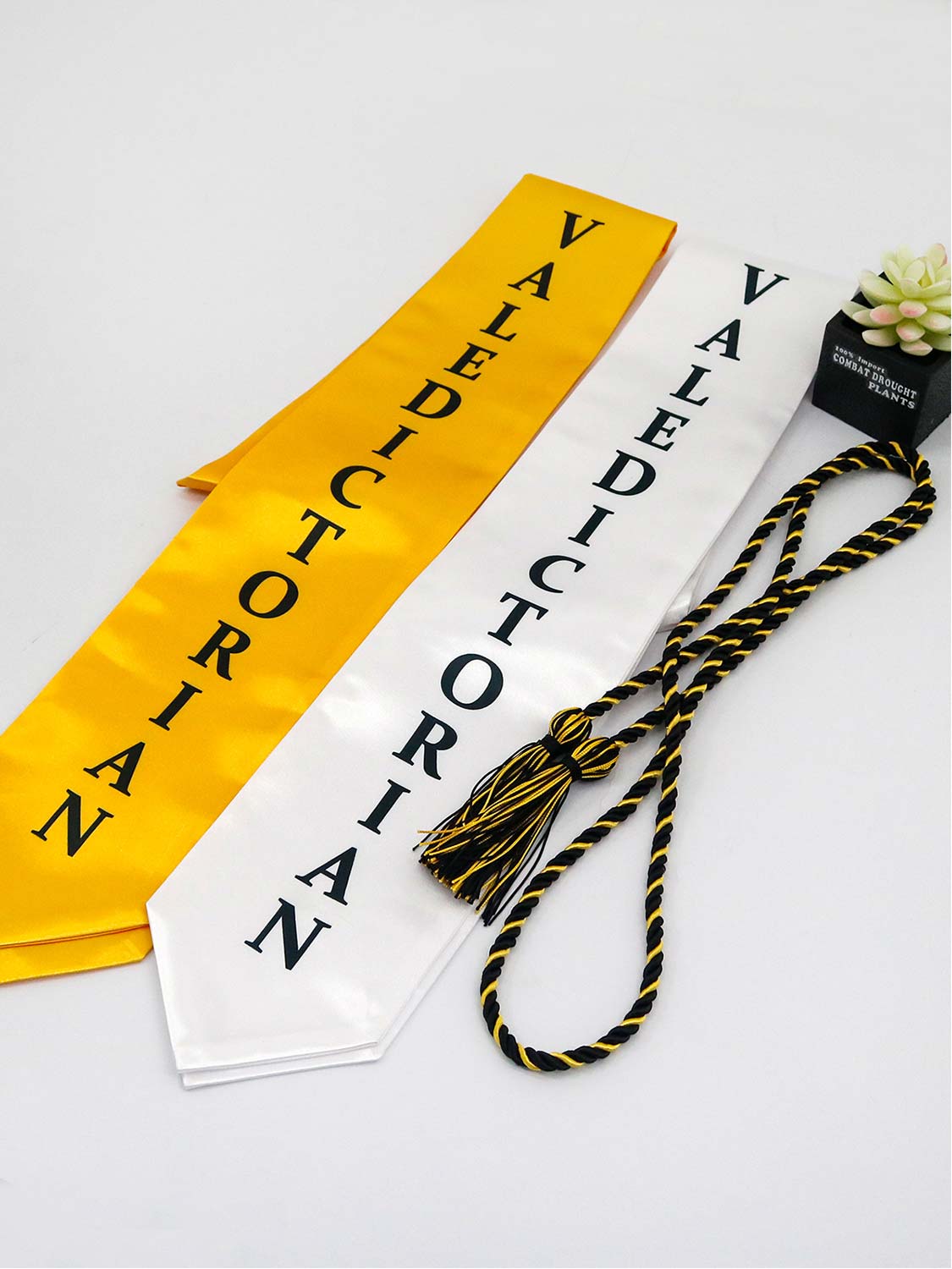 Class of 2026 Printed Valedictorian, Salutatorian & Honor Graduation Stole 72" - 2 Colors Available