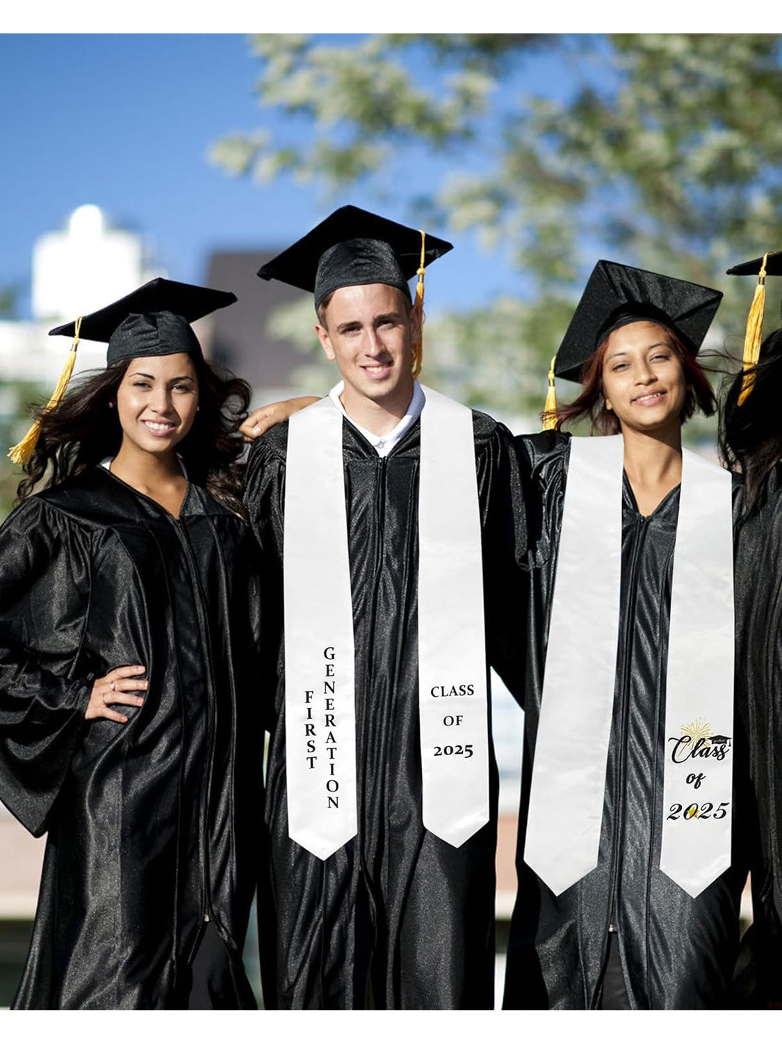 Class of 2025 First Generation Graduation Stole 72" for High School College Graduates - 2 Colors Available