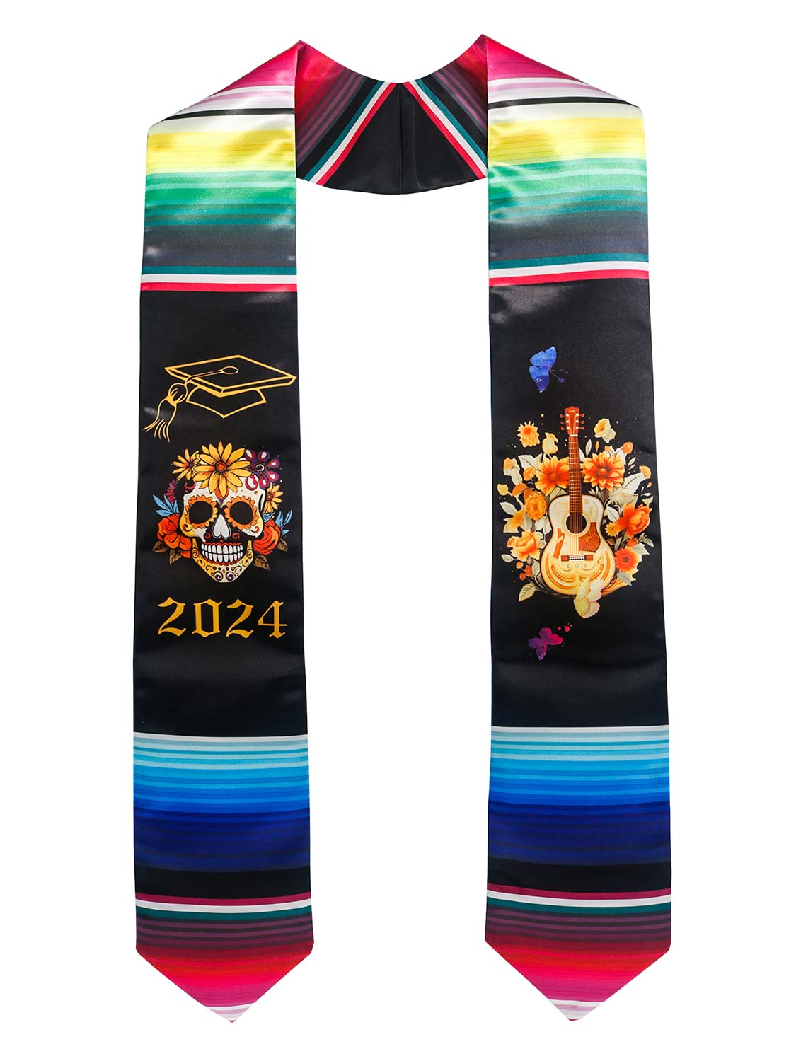 Class of 2024 Mexican Unisex Graduation Stole 72 - 2 Styles Available