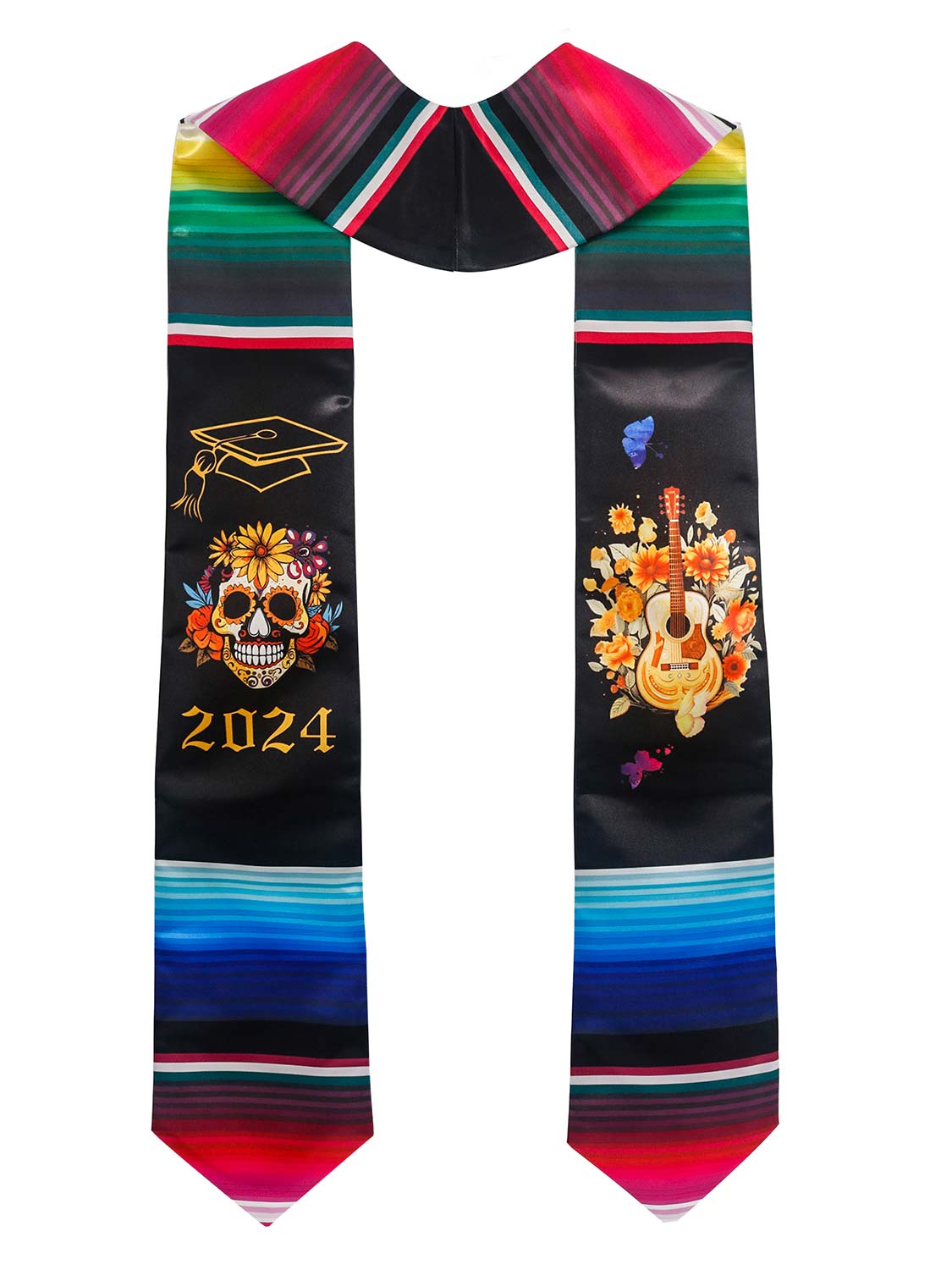 Class of 2024 Mexican Unisex Graduation Stole 72 - 2 Styles Available