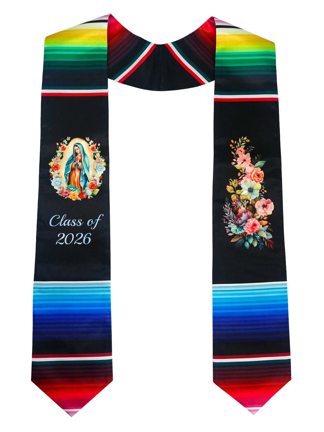 Class of 2026 Mexican Unisex Graduation Stole 72" - 2 Styles Available
