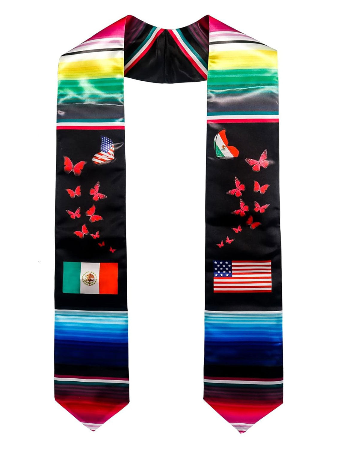 Class of 2024 Mexican Unisex Graduation Stole 72" - 3 Styles Available