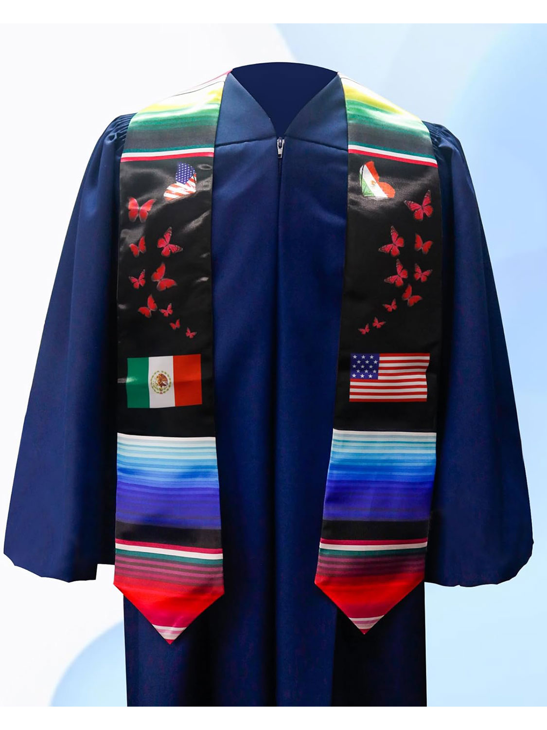 Class of 2024 Mexican Unisex Graduation Stole 72" - 3 Styles Available