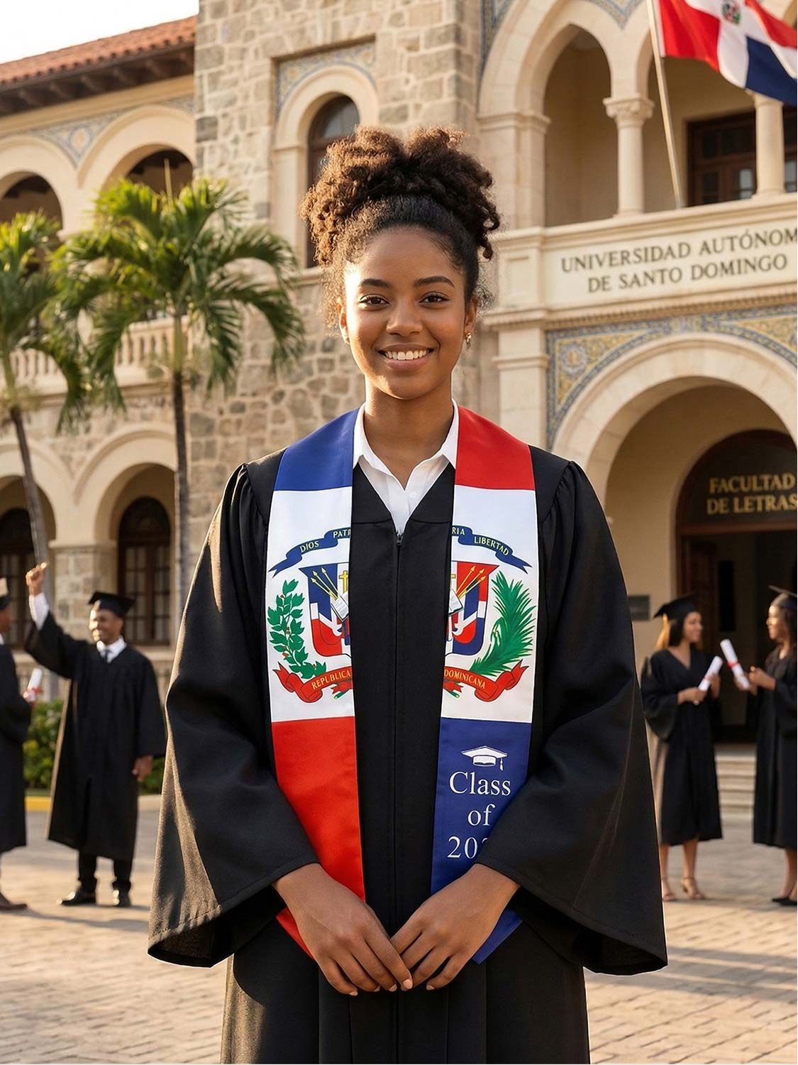 Class of 2026 Flag Graduation Stole for Adults 72" - 8 Styles Available