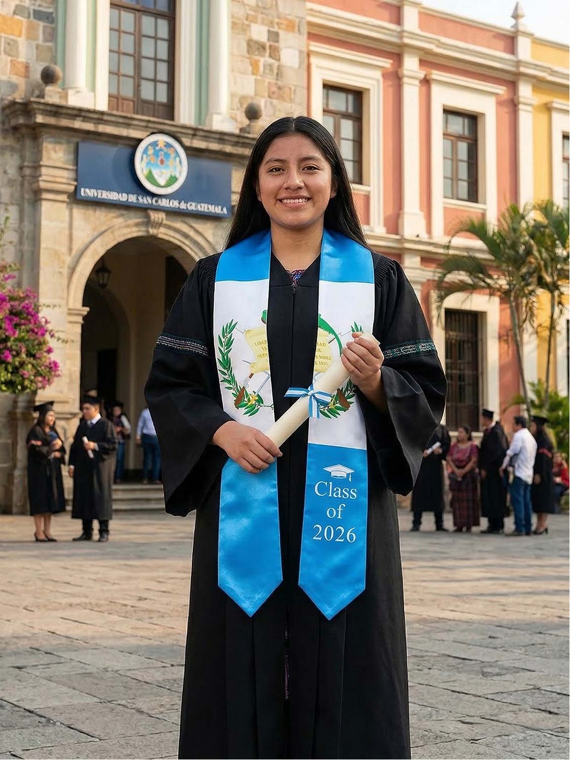 Class of 2026 Flag Graduation Stole for Adults 72" - 8 Styles Available