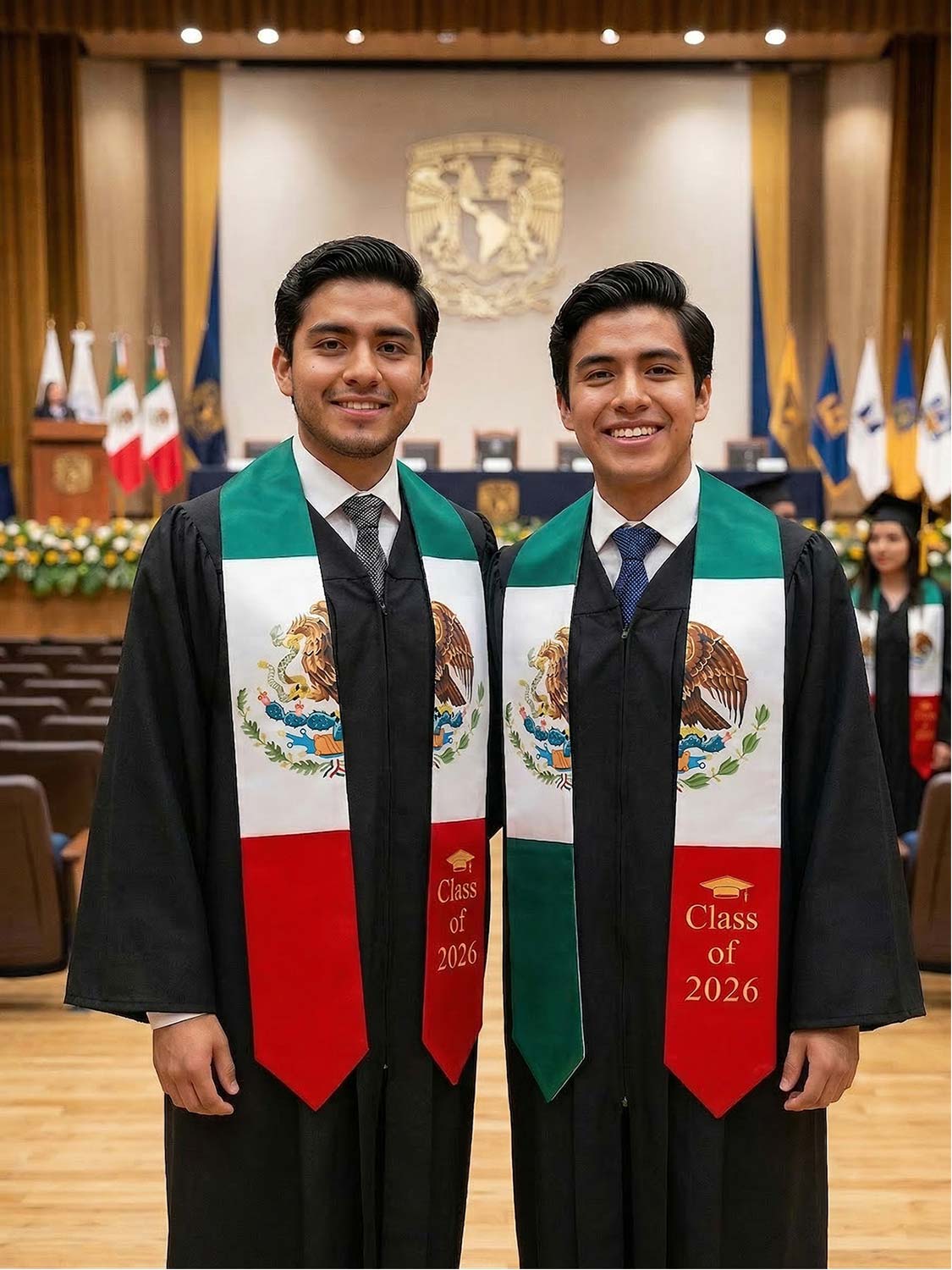 Class of 2026 Flag Graduation Stole for Adults 72" - 8 Styles Available