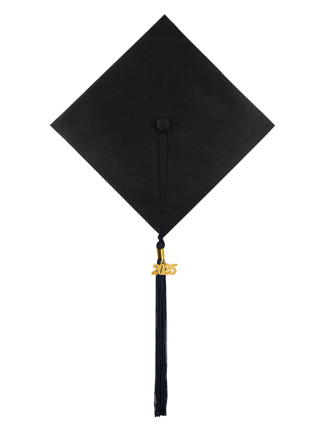 Graduation Single Color Tassel With 2025 Gold Year Charm