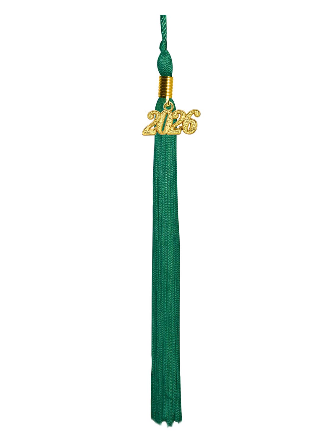 Graduation Single Color Tassel With 2025 Gold Year Charm