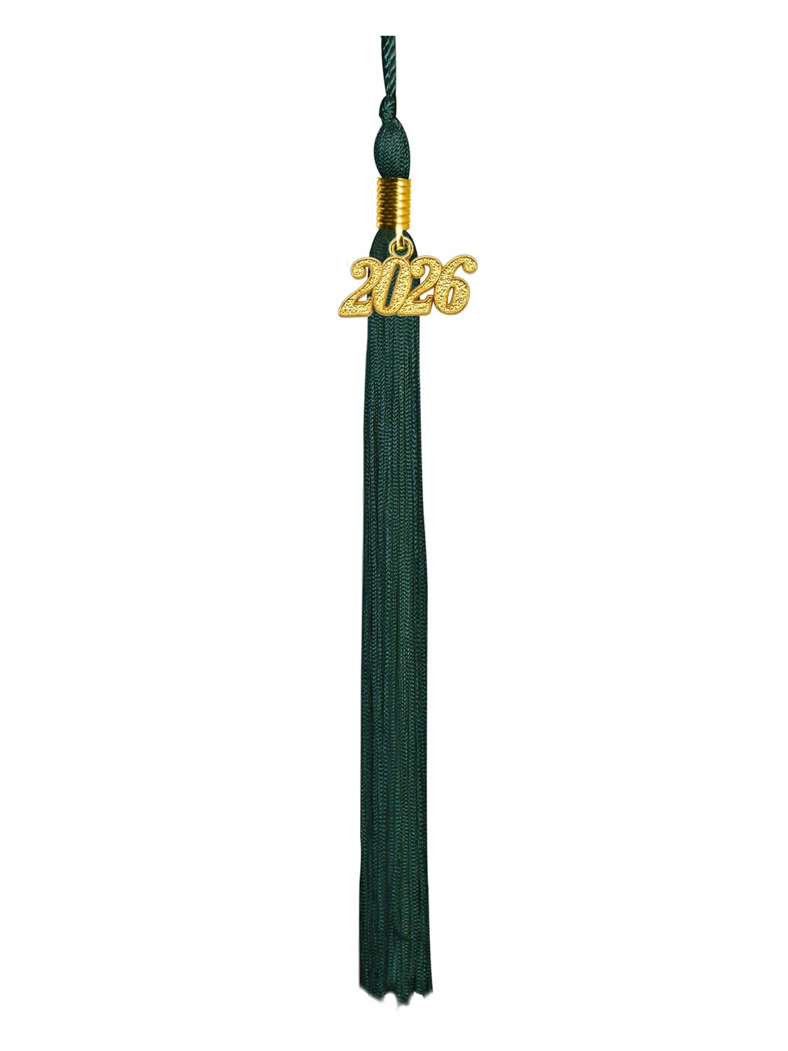 Graduation Single Color Tassel With 2025 Gold Year Charm