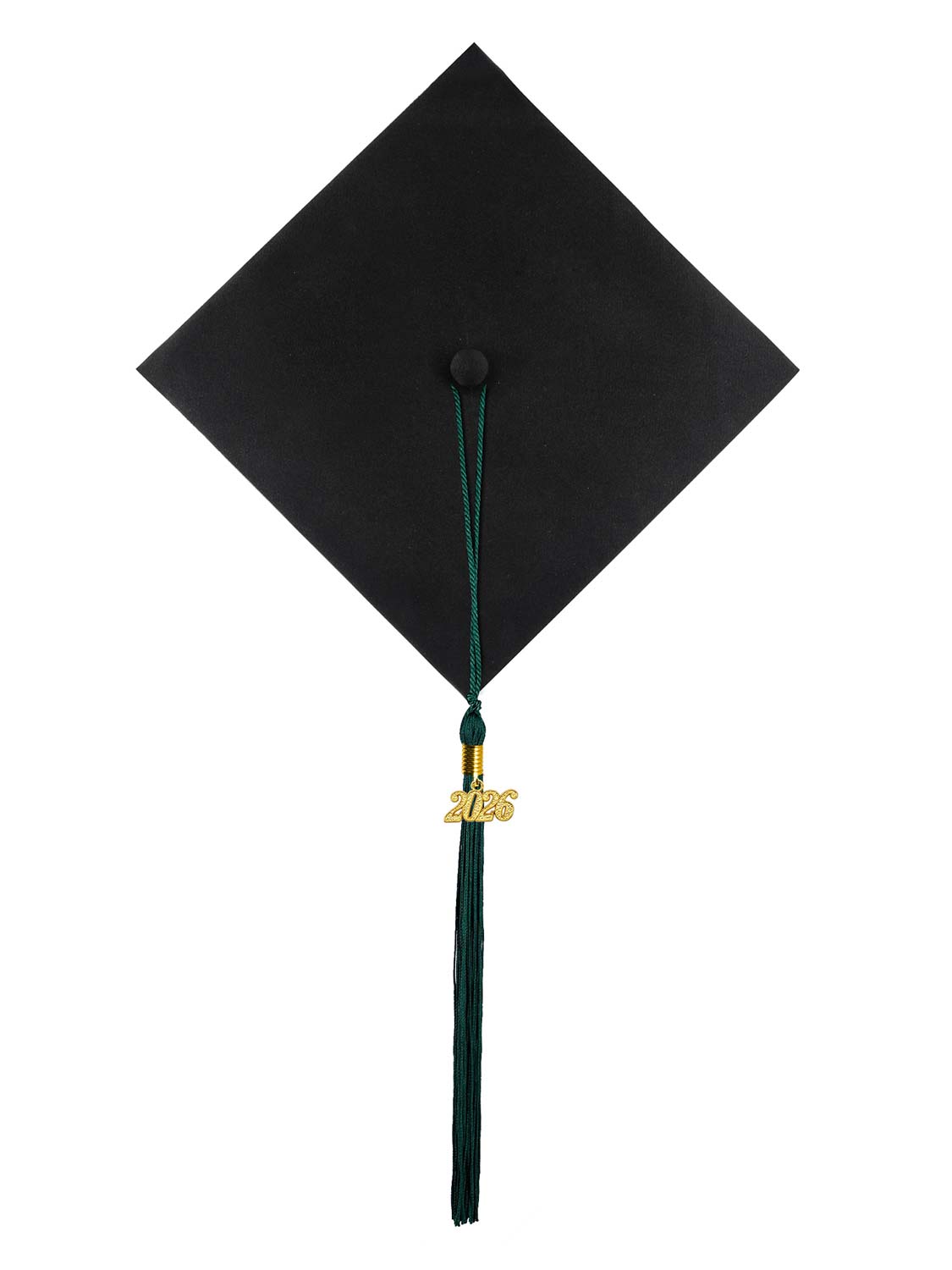 Graduation Single Color Tassel With 2025 Gold Year Charm