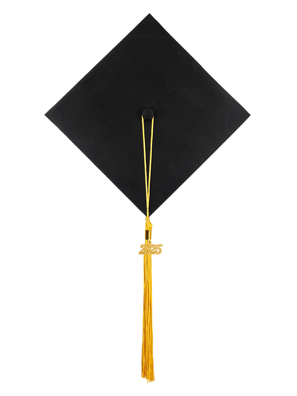 Graduation Single Color Tassel With 2025 Gold Year Charm