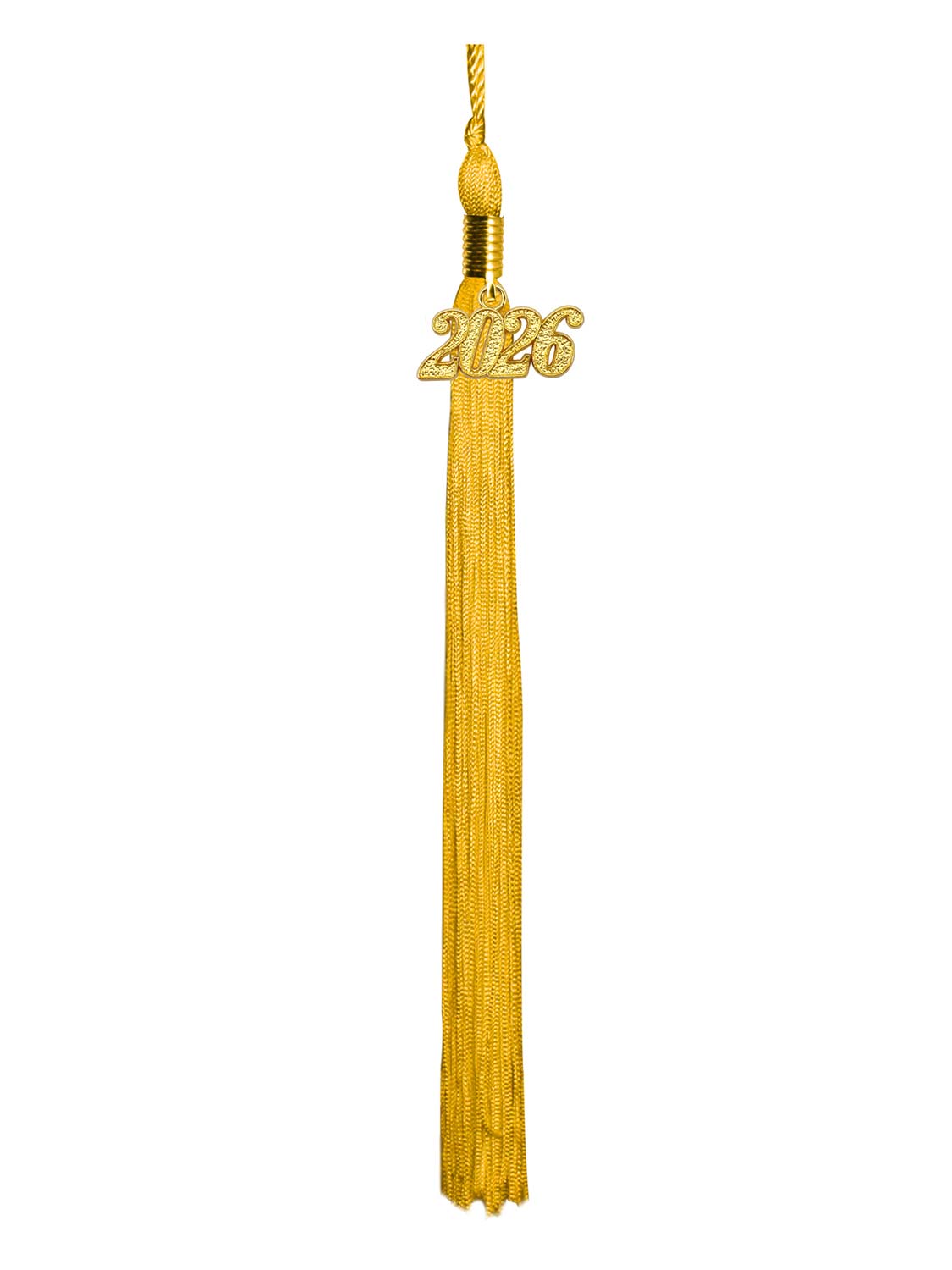 Graduation Single Color Tassel With 2025 Gold Year Charm