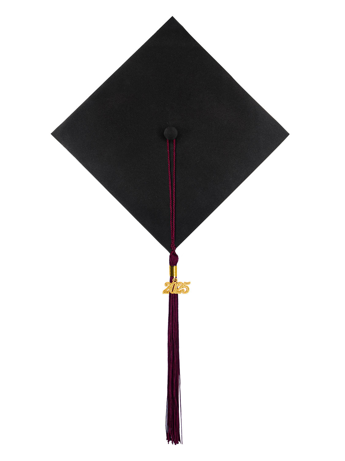 Graduation Single Color Tassel With 2025 Gold Year Charm