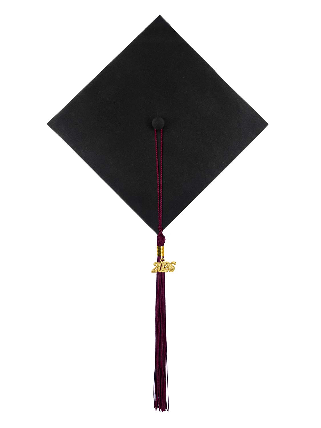 Graduation Single Color Tassel With 2025 Gold Year Charm