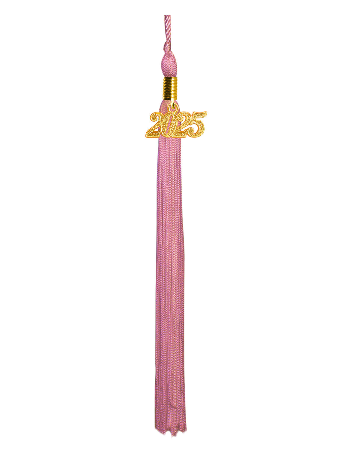 Graduation Single Color Tassel With 2025 Gold Year Charm