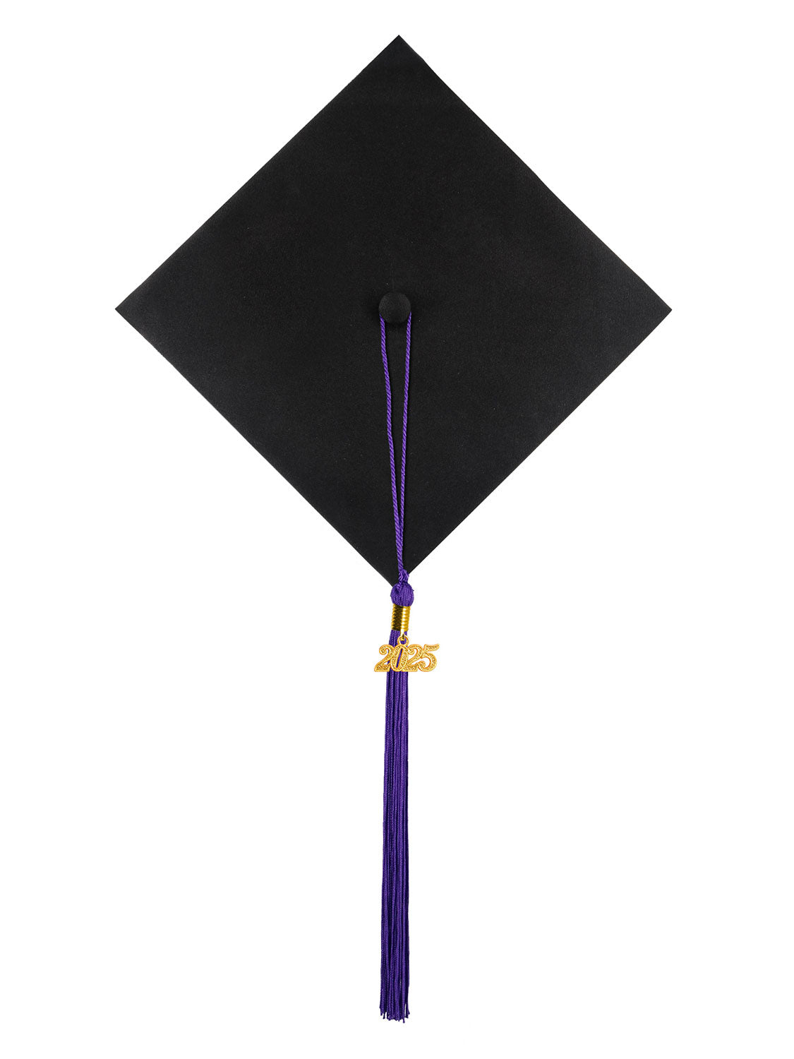 Graduation Single Color Tassel With 2025 Gold Year Charm