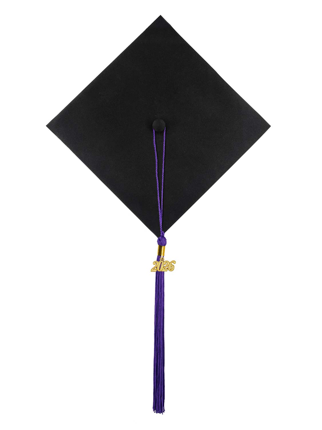 Graduation Single Color Tassel With 2025 Gold Year Charm